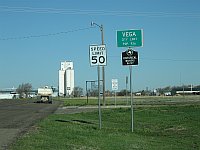 USA - Vega TX - Town Sign (21 Apr 2009)